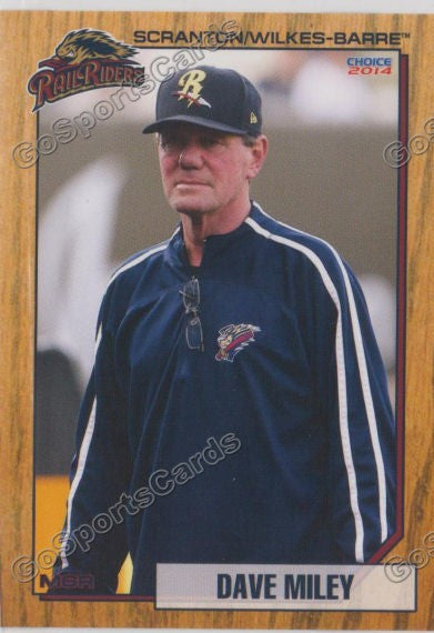 2014 Scranton Wilkes Barre Railriders Dave Miley