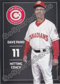 2012 Vancouver Canadians Dave Pano