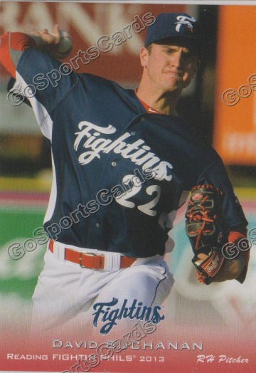 2013 Reading Fightin Phils Phillies David Buchanan