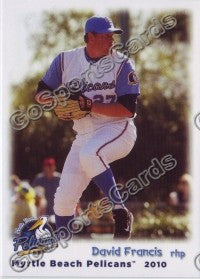 2010 Myrtle Beach Pelicans David Francis
