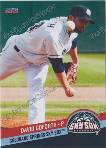 2015 Colorado Springs Sky Sox David Goforth