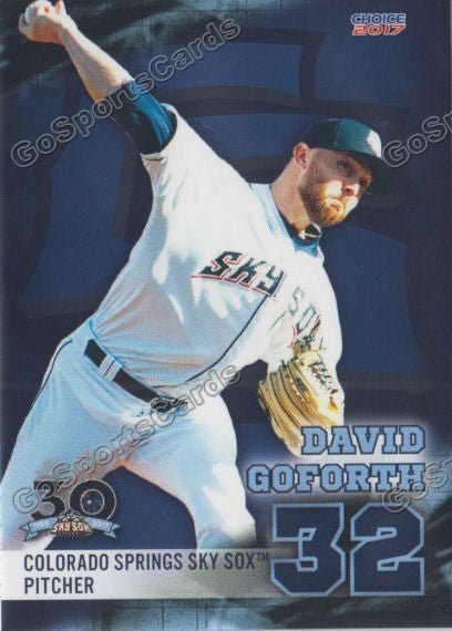 2017 Colorado Springs Sky Sox David Goforth
