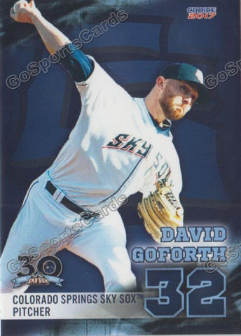 2017 Colorado Springs Sky Sox David Goforth