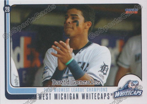 2015 West Michigan WhiteCaps Champions David Gonzalez