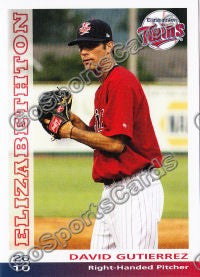 2010 Elizabethton Twins David Gutierrez