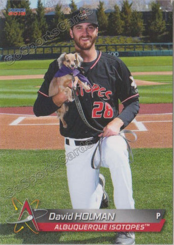 2018 Albuquerque Isotopes David Holman