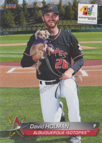 2018 Albuquerque Isotopes SGA David Holman