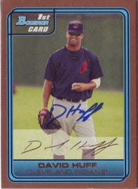 David Huff 2006 Bowman Gold (Autograph)
