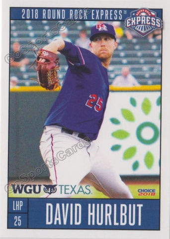 2018 Round Rock Express David Hurlbut
