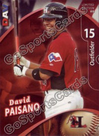 2009 Hickory Crawdads DAV SGA David Paisano