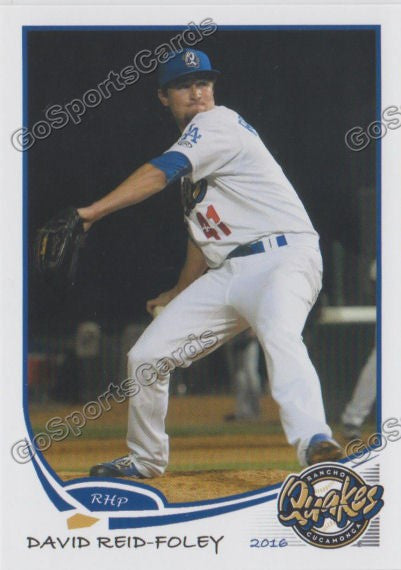 2016 Rancho Cucamonga Quakes David Reid Foley