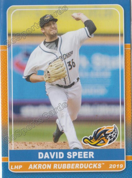 2019 Akron Rubberducks David Speer