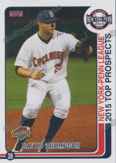 2015 New York Penn League Top Prospect NYPL David Thompson