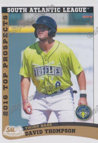2016 South Atlantic League Top Prospect David Thompson