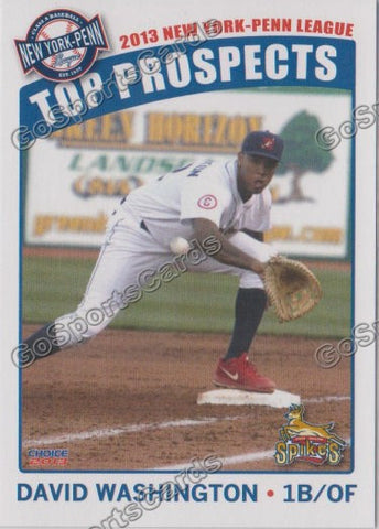 2013 New York Penn League Top Prospect NYPL David Washington