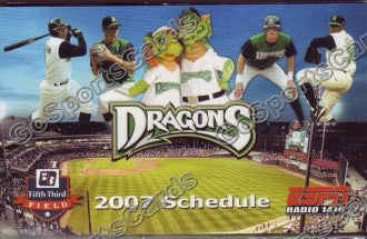 2007 Dayton Dragons Pocket Schedule
