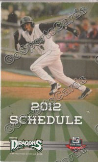 2012 Dayton Dragons Pocket Schedule (Billy Hamilton)