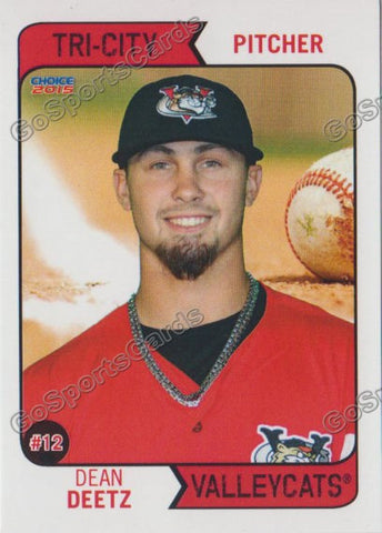 2015 Tri City ValleyCats Dean Deetz