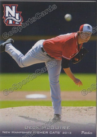 2013 New Hampshire Fisher Cats Deck McGuire