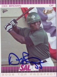 Dee Brown 2006 MultiAd Sports SAL Top Prospect #2 (Autograph)