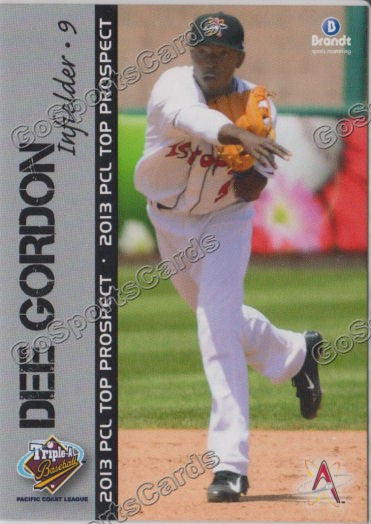 2013 Pacific Coast League Top Prospect PCL Dee Gordon