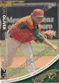 2012 Greensboro Grasshoppers Dejai Oliver