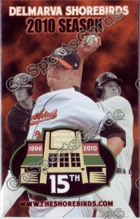 2010 Delmarva Shorebirds Pocket Schedule