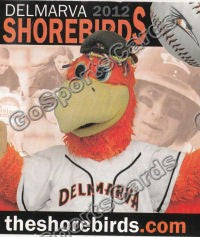 2012 Delmarva Shorebirds Pocket Schedule (Flat)