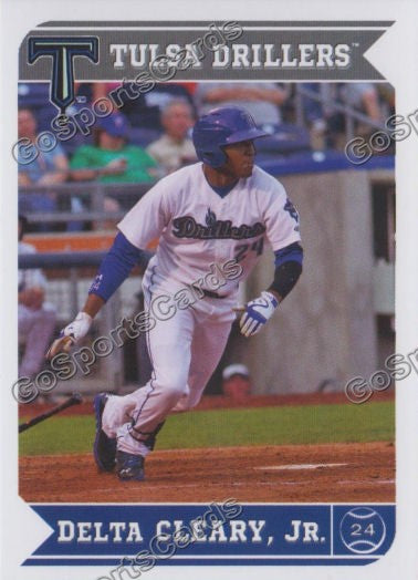 2013 Tulsa Drillers Delta Cleary Jr