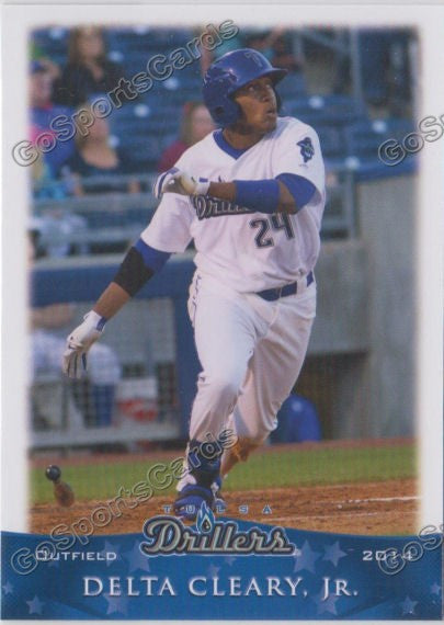 2014 Tulsa Drillers Delta Cleary Jr