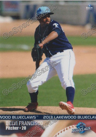 2013 Lakewood BlueClaws Delvi Francisco