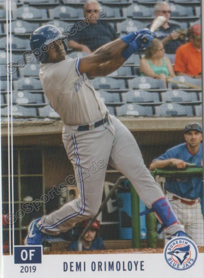 2019 Dunedin Blue Jays Demi Orimoloye