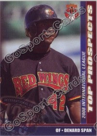 2008 International League Top Prospects Denard Span