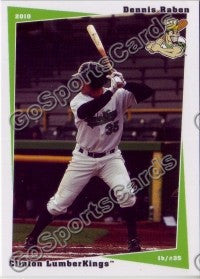 2010 Clinton LumberKings Dennis Raben