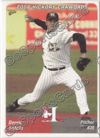 2006 Hickory Crawdads Derek Antelo