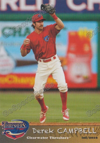 2016 Clearwater Threshers Derek Campbell