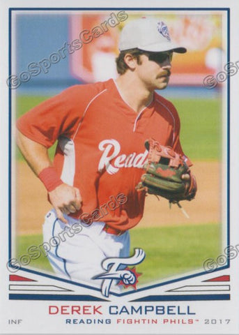 2017 Reading Fightin Phils Derek Campbell