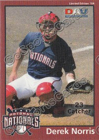 2010 Potomac Nationals DAV #104 Derek Norris