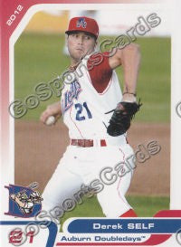 2012 Auburn Doubledays Derek Self