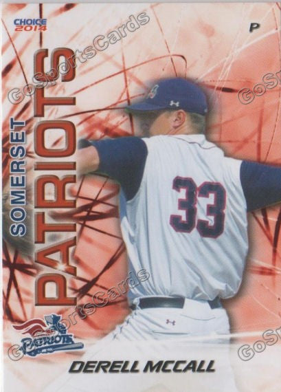 2014 Somerset Patriots Derell McCall