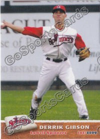 2009 Lowell Spinners Derrik Gibson