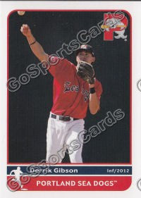 2012 Portland Sea Dogs Derrik Gibson