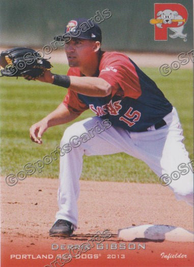 2013 Portland Sea Dogs Derrik Gibson