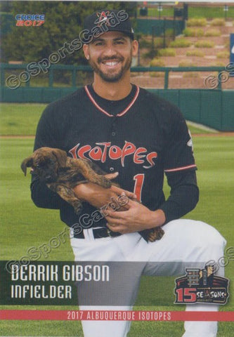 2017 Albuquerque Isotopes Derrik Gibson