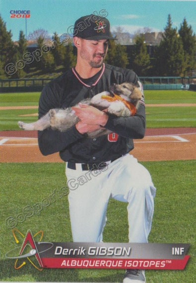 2018 Albuquerque Isotopes Derrik Gibson