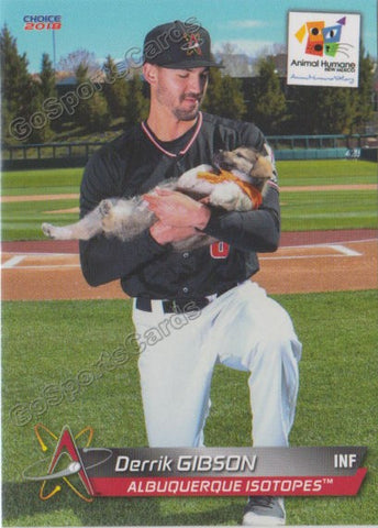 2018 Albuquerque Isotopes SGA Derrik Gibson