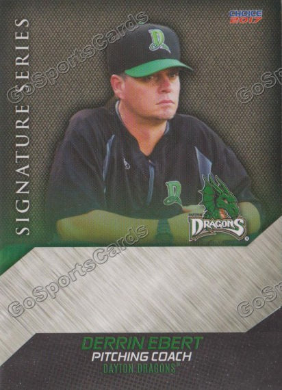 2017 Dayton Dragons Derrin Ebert