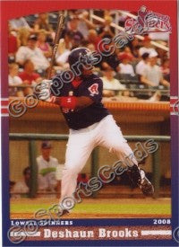 2008 Lowell Spinners Deshaun Brooks