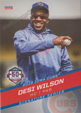 2018 Iowa Cubs Desi Wilson