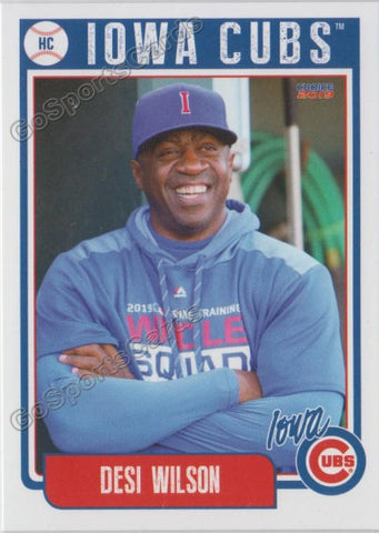 2019 Iowa Cubs Desi Wilson